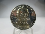 t-35 1984 Silver and Gold Plate Abraham Lincoln Dollar