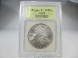 t-46 GEM BU 1885-0 Morgan Silver Dollar