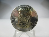 t-55 1985 J.F. Kennedy Silver and Gold Plate Comm. Dollar