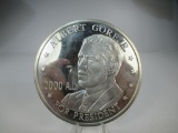 t-94 HUGE 2000 George Bush VS Albert Gore Jr for President 4oz .999 Silver round