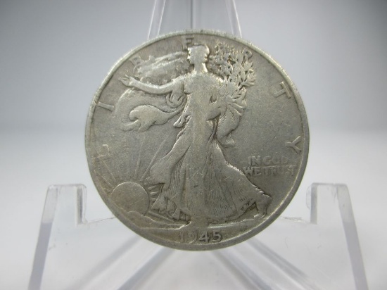 g-20 1945-S Walking Liberty Silver Half Dollar