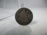 t-133 1874 w/ Arrows Seated Liberty Silver Dime