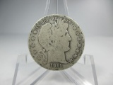 g-174 1911-S Barber Silver Half Dollar