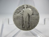 g-66 1929 Standing Liberty Silver Quarter