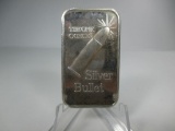 t-94 1oz .999 Silver Bullet Bar. Vintage harder to find piece.