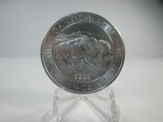 tj-2 2015 Canada $8 1 1/4 OZ .999 Silver Bison.