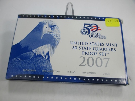t-24 2007 US Proof State Quarters in mint box