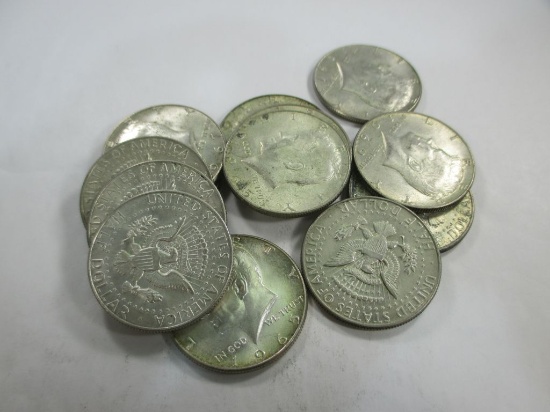 tj-7 13x 40% Silver Kennedy Half Dollars