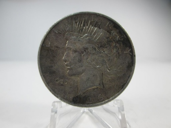 t-9 1926-P Peace Silver Dollar XF+