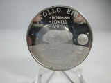 t-127 RARE Apollo 8 1oz .999 Silver Round