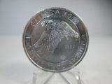 t-132 2016 Canada Snow Falcon 1 1/2 .999 Silver Round