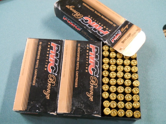 s-1 150 Rounds PMC 9mm 115gr FMJ