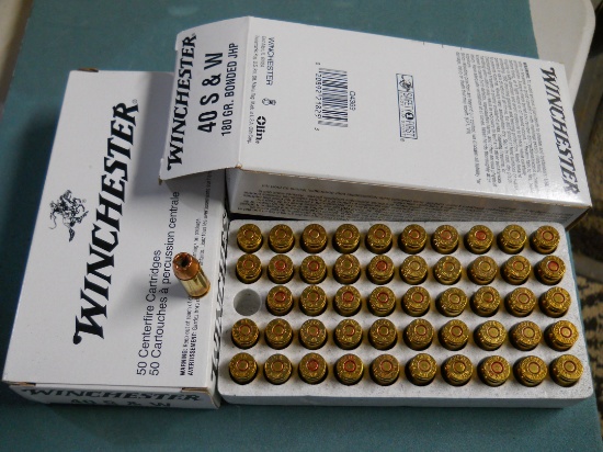 s-15 100 Rounds Winchester 40 S+W 180gr JHP