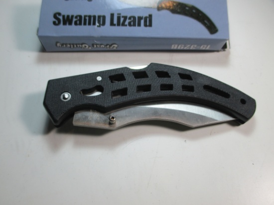 t-45 Frost Cutlery "Swamp Lizard" 5" (When Closed) Folding Knife