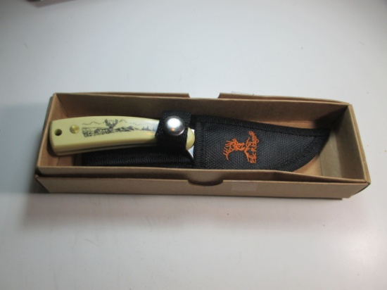 t-48 Elk Ridge Stainless 7" Hunting Knife With Sheath