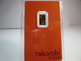 t-148 Valcambi 1 Gram .999 Gold Bar