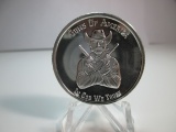 t-93 Guns Up America 1 Ounce .999 Silver Round