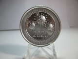 t-99 2020 Covid-19 2 Ounce .999 Silver Round