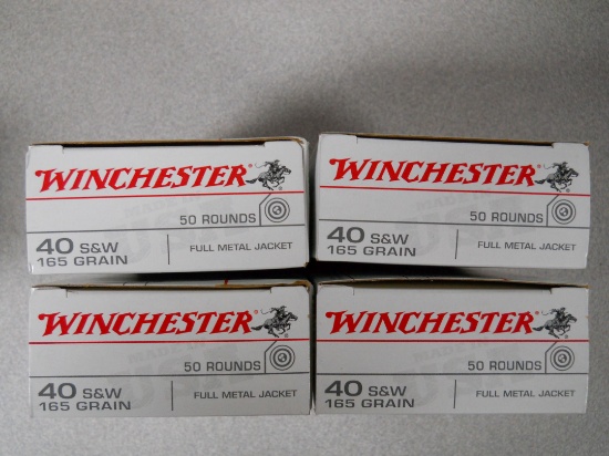 s-18 200 Rounds Winchester 40S+W 165gr. FMJ