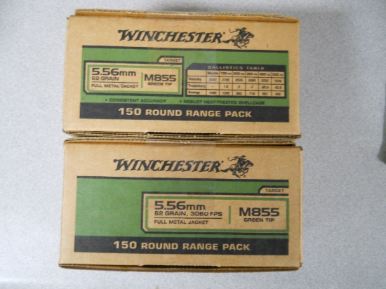 s-6 300 Rounds Winchester M855 5.56mm 62gr. FMJ