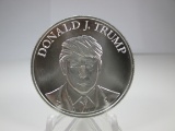 s-108 Donald J. Trump 1 Ounce .999 Silver Round