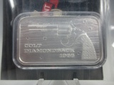 t-157 2020 Limited Edition Sealed #38 Colt Diamond Back 1 Ounce .999 Silver Bar With COA