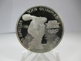 t-182 1983 Los Angeles Olympiad Commemorative 1 Ounce .999 Silver Round