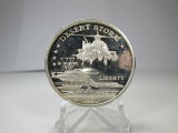 t-35 1991 Desert Storm 1 Ounce .999 Silver Round