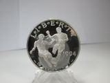 t-54 World Cup USA 1994 Commemorative 1 Ounce .999 Silver Round