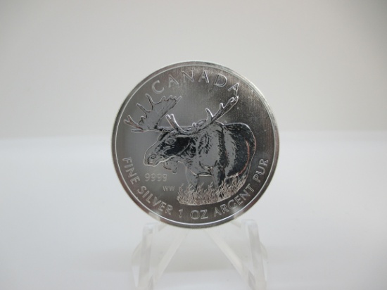 t-39 2012 Canada Moose 1 Ounce .9999 Silver Round