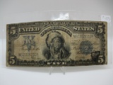 t-103 1899 Indian Chief $5 Silver Certificate