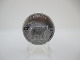 t-110 2011 Canada Grizzly Bear 1 Ounce .9999 Silver Round