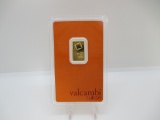 t-134 Valcambi Suisse Carded 2.5 Gram .9999 Gold Bar