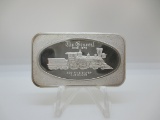 t-135 Vintage 1972 The General Train 1 Ounce .999 Silver Bar
