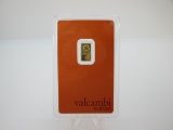 t-169 Valcambi Suisse Carded 1 Gram .9999 Gold Bar