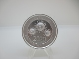 t-72 2020 Covid 2 Ounce .999 Silver Round