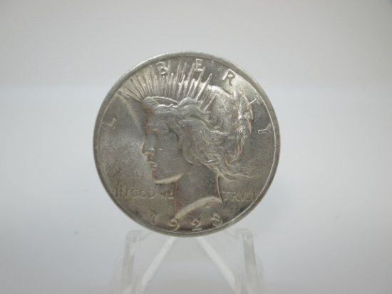 t-14 AU/UNC 1923 Peace Silver Dollar