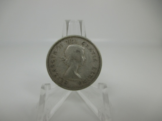 t-45 1958 Canada Silver Quarter