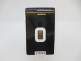 t-1 Heraeus Carded 1 Gram .999 Gold Bar