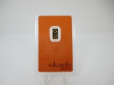 t-126 Valcambi Carded 1 Gram .999 Gold Bar