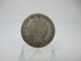 t-139 1908-O Barber Silver Half Dollar