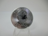 t-153 2015 Canada Maple Leaf 1.5 Ounce .999 Silver Round