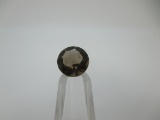 t-159 2.57 Karat Round Cut Smokey Quartz Gemstone GIA Certified