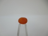 t-177 2.75 Karat Oval Cut Carnelian Gemstone GIA Certified