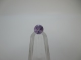 t-20 .59 Karat Round Cut Amethyst Gemstone GIA Certified