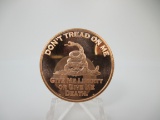 t-71 Don't Tread On Me 1 Ounce .999 Copper Round