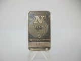t-76 Vintage National Assayers 1 Ounce .999 Silver Bar