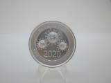 t-9 2020 Covid ultra high relief 2 Ounce .999 Silver Round