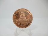 t-95 Don't Tread On Me 1 Ounce .999 Copper Round