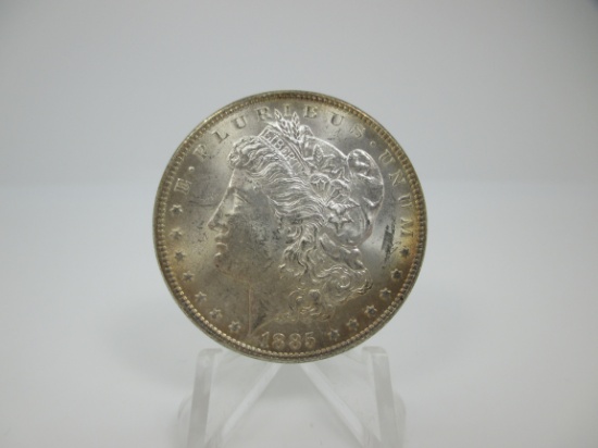 t-6  Gem BU 1885 Morgan Silver Dollar